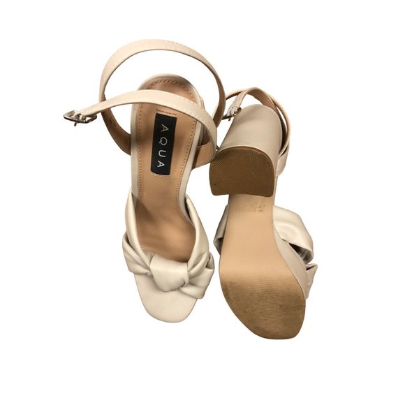 Aqua Women's Lory Platform High Heel Sandals Size 8 Pre Owned - Picture 3 of 5